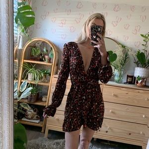 Nasty Gal leopard dress
